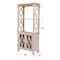 International Concepts Josephine Solid Wood Bookcase with 2 Doors  - Unfinished SH-19 - alternate 9